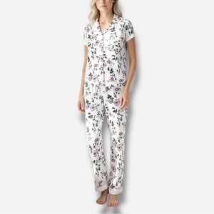 🌸New🌸 SS Floral Notch Pajamas Pants Set Sz  M NWT